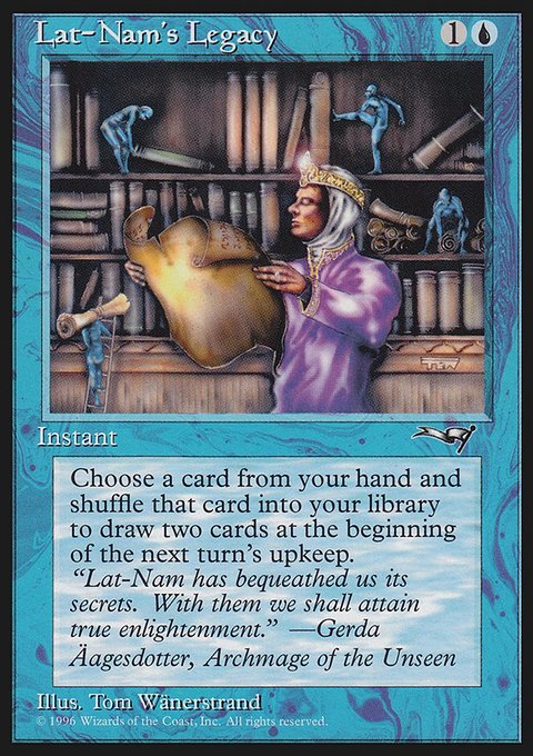 Lat-Nam's Legacy, Alliances #30a, Magic: The Gathering card