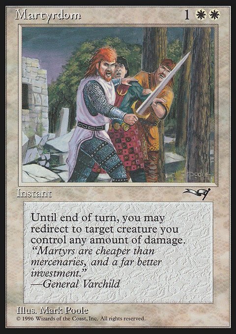 Martyrdom, Alliances #10a, Magic: The Gathering card