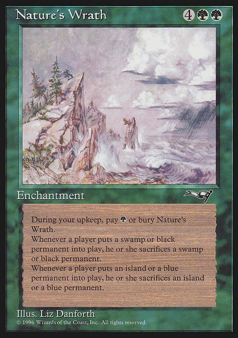 Nature's Wrath, Alliances #98, Magic: The Gathering card
