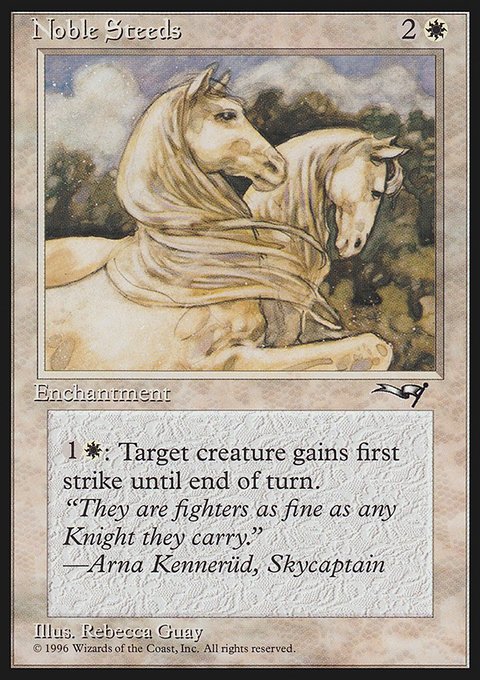 Noble Steeds, Alliances #11b, Magic: The Gathering card