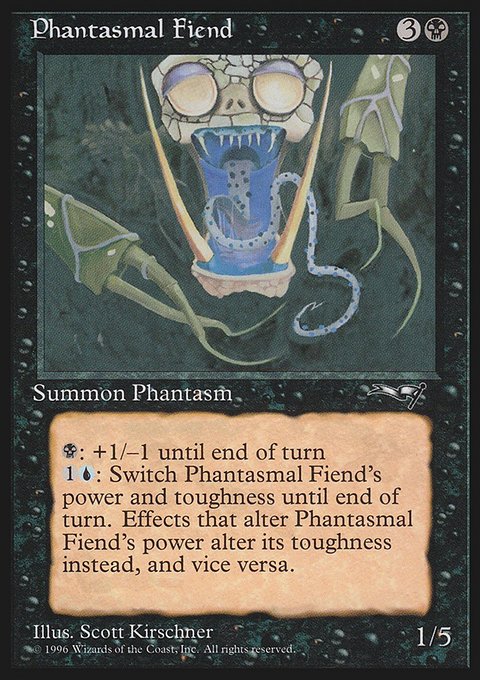 Phantasmal Fiend, Alliances #57a, Magic: The Gathering card