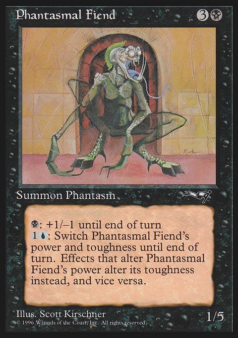 Phantasmal Fiend, Alliances #57b, Magic: The Gathering card