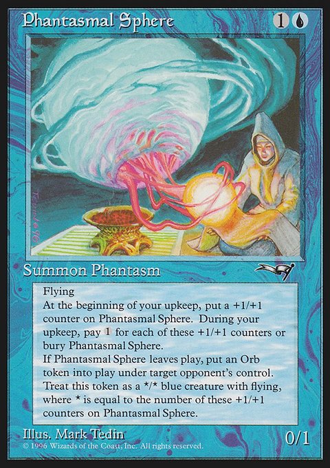 Phantasmal Sphere, Alliances #32, Magic: The Gathering card