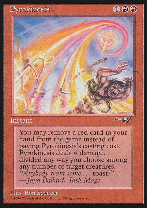 Pyrokinesis, Alliances #78, Magic: The Gathering card