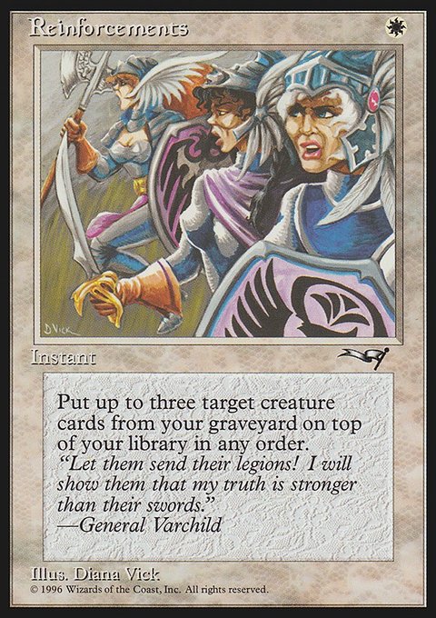 Reinforcements, Alliances #12b, Magic: The Gathering card