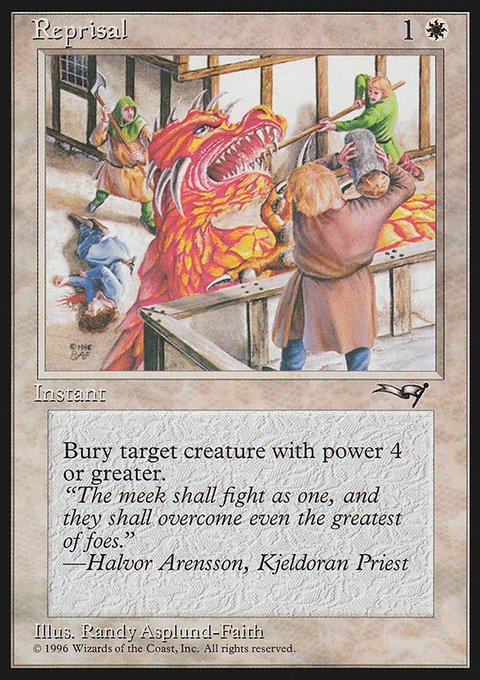 Reprisal, Alliances #13a, Magic: The Gathering card