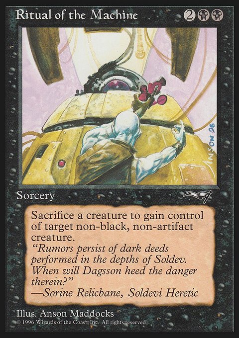 Ritual of the Machine, Alliances #59, Magic: The Gathering card