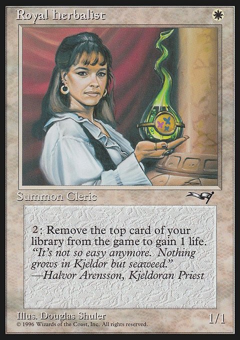 Royal Herbalist, Alliances #15b, Magic: The Gathering card