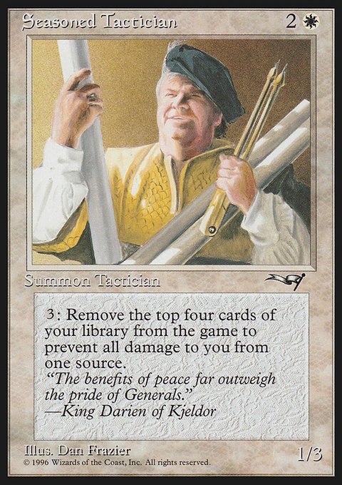 Seasoned Tactician, Alliances #17, Magic: The Gathering card