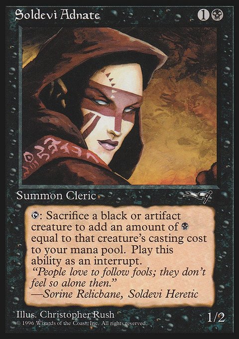 Soldevi Adnate, Alliances #60a, Magic: The Gathering card