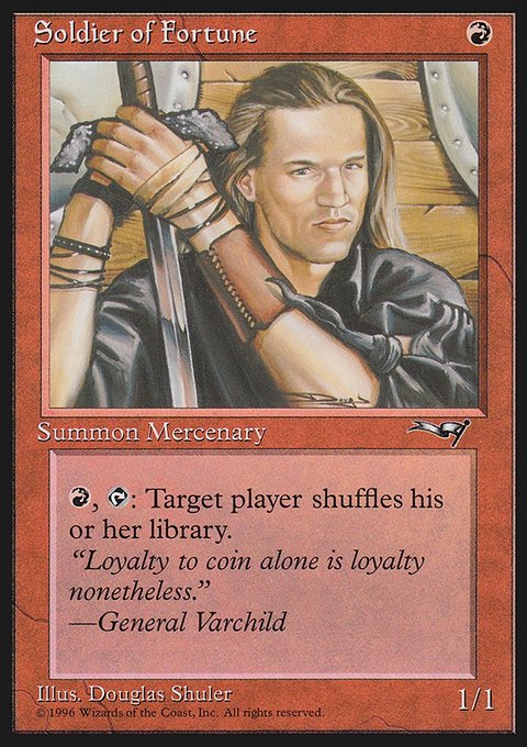 Soldier of Fortune, Alliances #80, Magic: The Gathering card