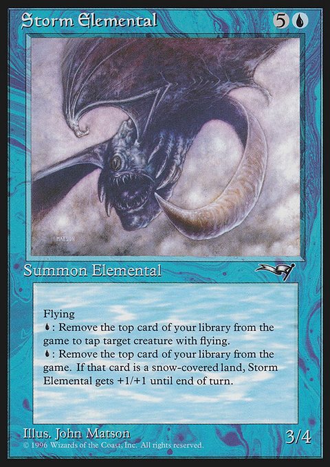 Storm Elemental, Alliances #37, Magic: The Gathering card