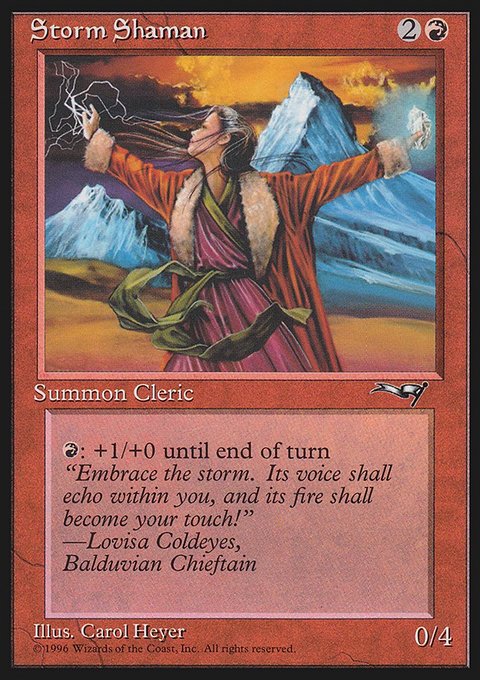 Storm Shaman, Alliances #81b, Magic: The Gathering card