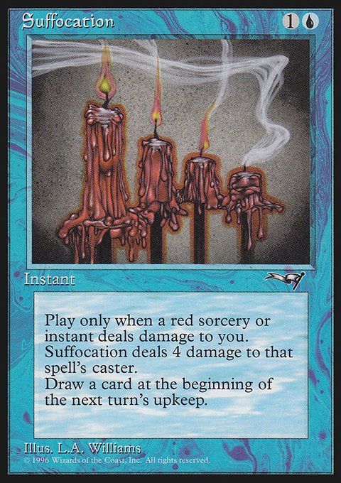 Suffocation, Alliances #38, Magic: The Gathering card