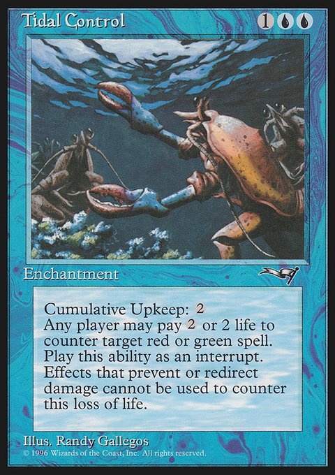Tidal Control, Alliances #40, Magic: The Gathering card