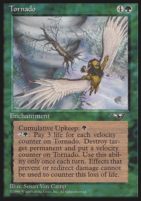 Tornado, Alliances #101, Magic: The Gathering card