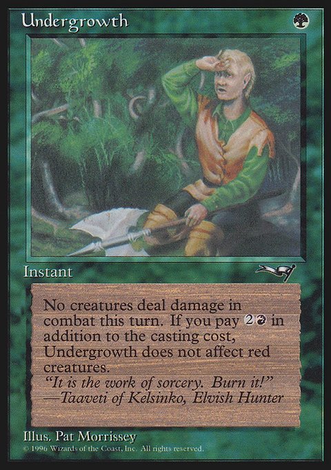 Undergrowth, Alliances #102a, Magic: The Gathering card