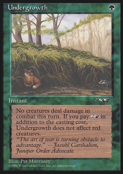 Undergrowth, Alliances #102b, Magic: The Gathering card