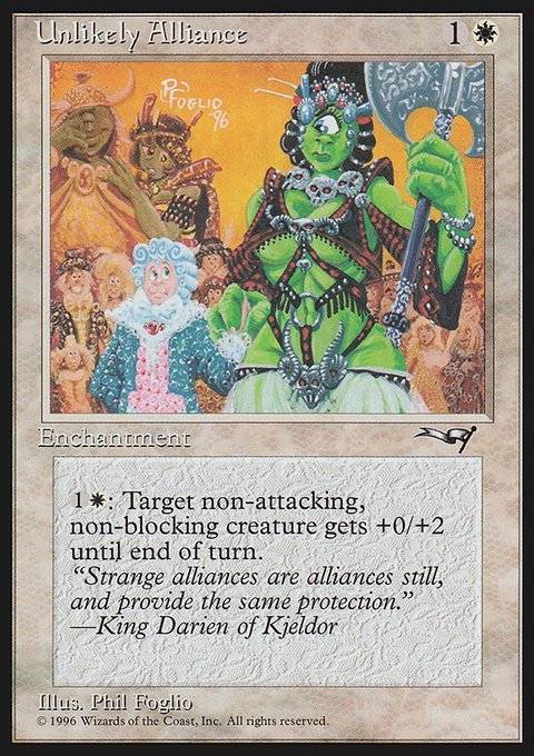 Unlikely Alliance, Alliances #20, Magic: The Gathering card