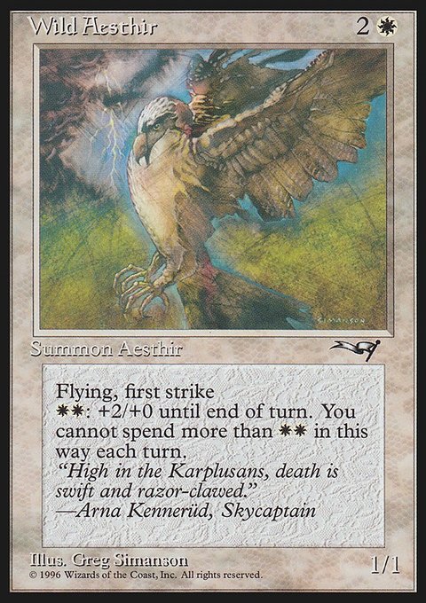 Wild Aesthir, Alliances #21a, Magic: The Gathering card