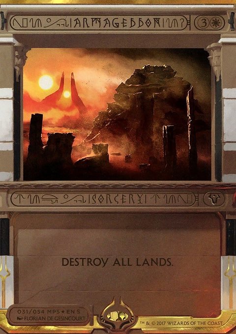 Armageddon, Amonkhet Invocations #31, Magic: The Gathering card