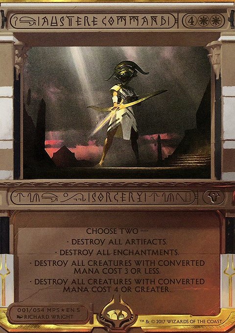 Austere Command, Amonkhet Invocations #1, Magic: The Gathering card