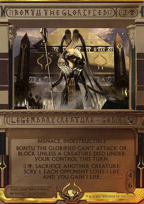 Bontu the Glorified, Amonkhet Invocations #20, Magic: The Gathering card
