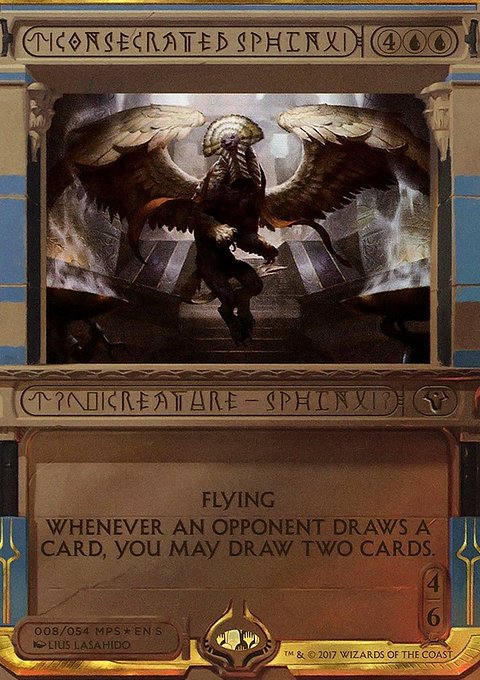 Consecrated Sphinx, Amonkhet Invocations #8, Magic: The Gathering card