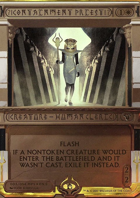 Containment Priest, Amonkhet Invocations #3, Magic: The Gathering card