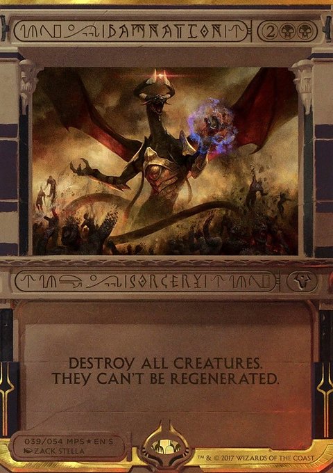 Damnation, Amonkhet Invocations #39, Magic: The Gathering card