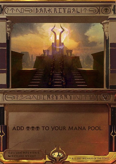 Dark Ritual, Amonkhet Invocations #21, Magic: The Gathering card