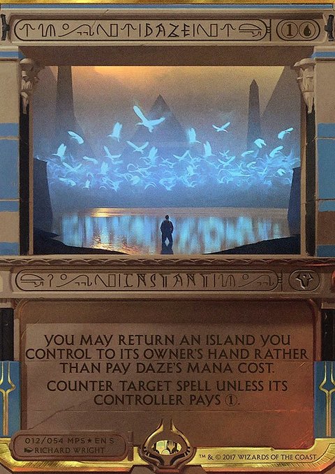 Daze, Amonkhet Invocations #12, Magic: The Gathering card