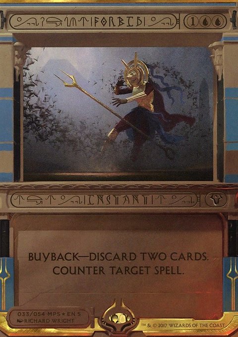 Forbid, Amonkhet Invocations #33, Magic: The Gathering card