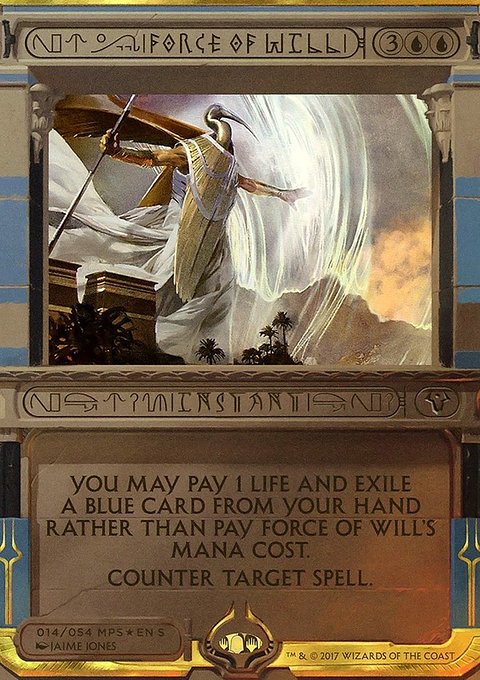 Force of Will, Amonkhet Invocations #14, Magic: The Gathering card