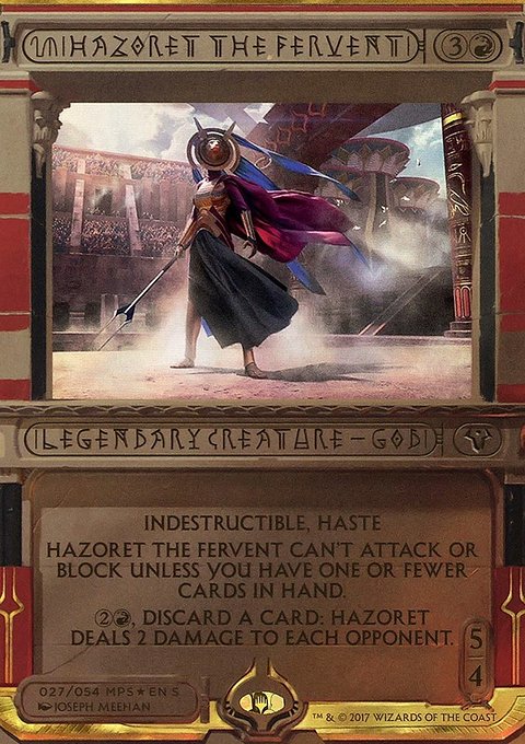 Hazoret the Fervent, Amonkhet Invocations #27, Magic: The Gathering card