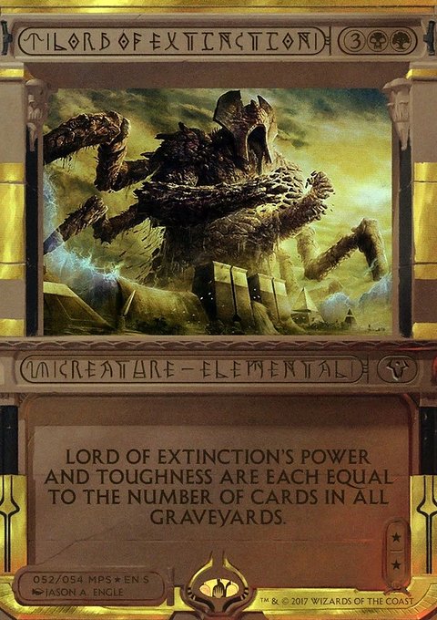 Lord of Extinction, Amonkhet Invocations #52, Magic: The Gathering card