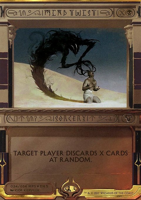 Mind Twist, Amonkhet Invocations #24, Magic: The Gathering card