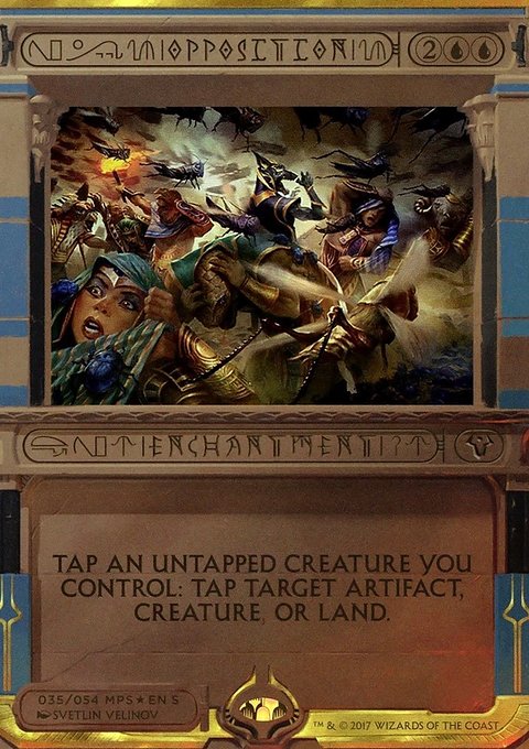 Opposition, Amonkhet Invocations #35, Magic: The Gathering card