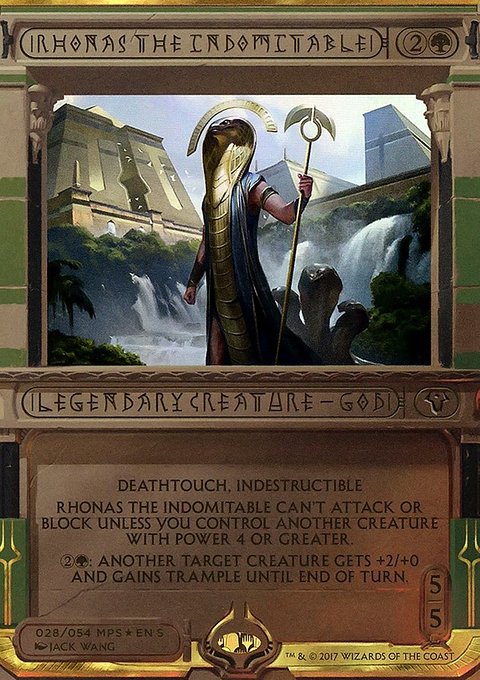 Rhonas the Indomitable, Amonkhet Invocations #28, Magic: The Gathering card