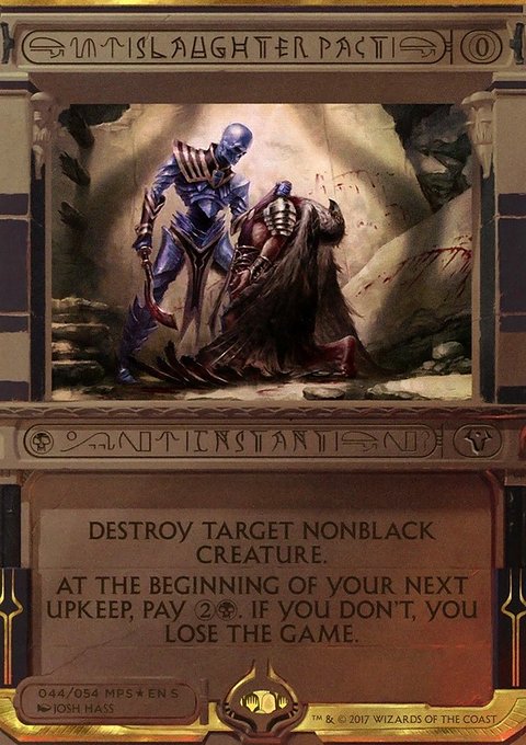 Slaughter Pact, Amonkhet Invocations #44, Magic: The Gathering card