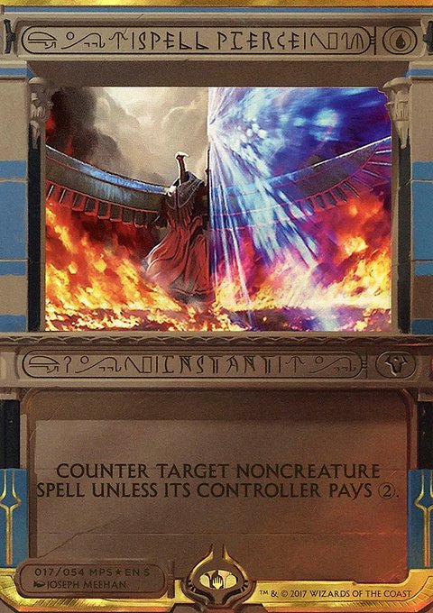 Spell Pierce, Amonkhet Invocations #17, Magic: The Gathering card
