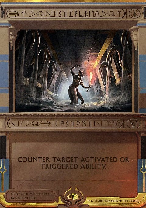 Stifle, Amonkhet Invocations #18, Magic: The Gathering card