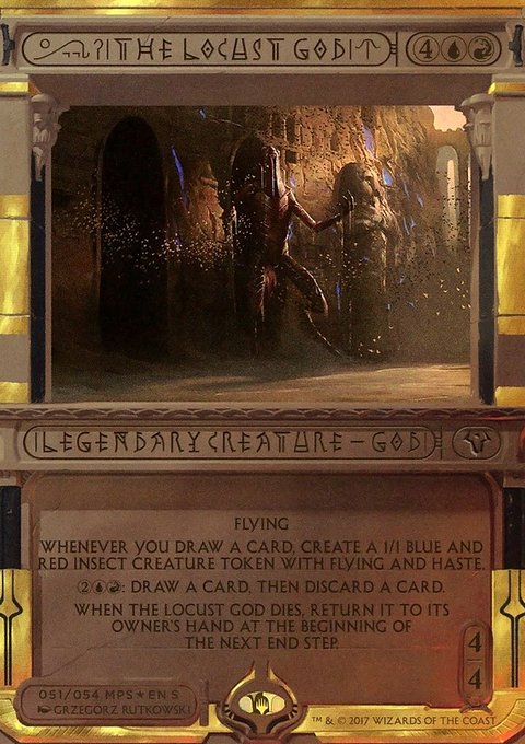 The Locust God, Amonkhet Invocations #51, Magic: The Gathering card
