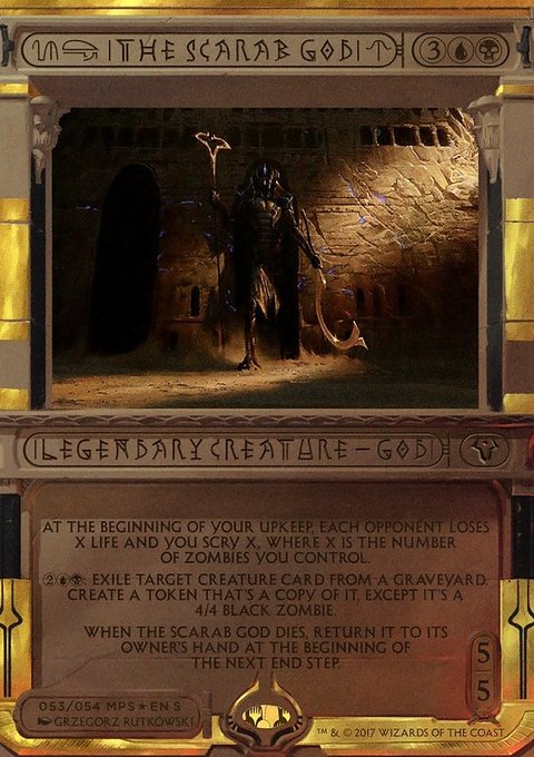 The Scarab God, Amonkhet Invocations #53, Magic: The Gathering card
