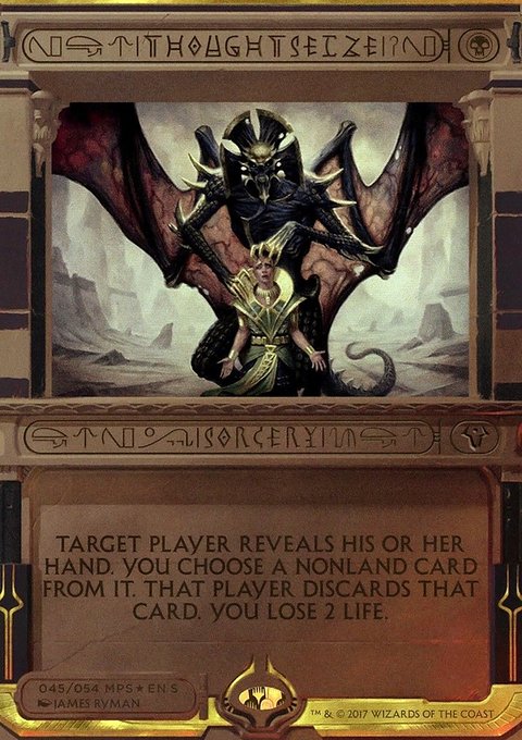 Thoughtseize, Amonkhet Invocations #45, Magic: The Gathering card