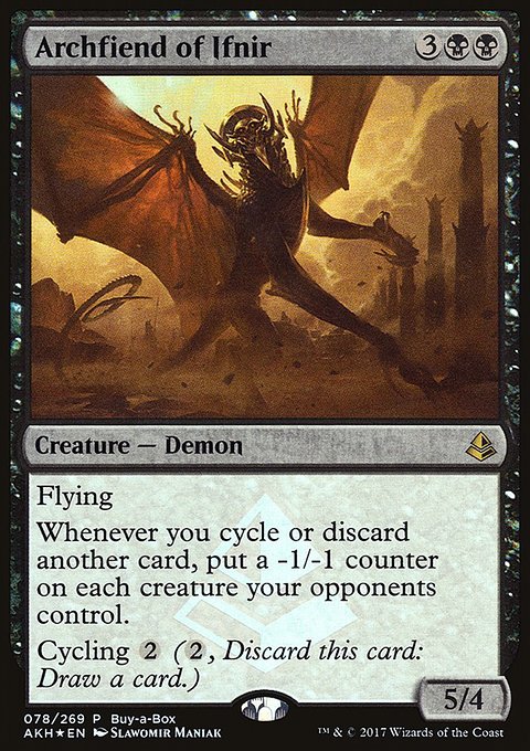 Archfiend of Ifnir, Amonkhet Promos #78, Magic: The Gathering card