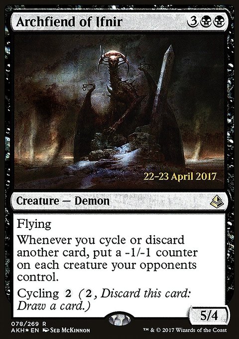 Archfiend of Ifnir, Amonkhet Promos #78s, Magic: The Gathering card