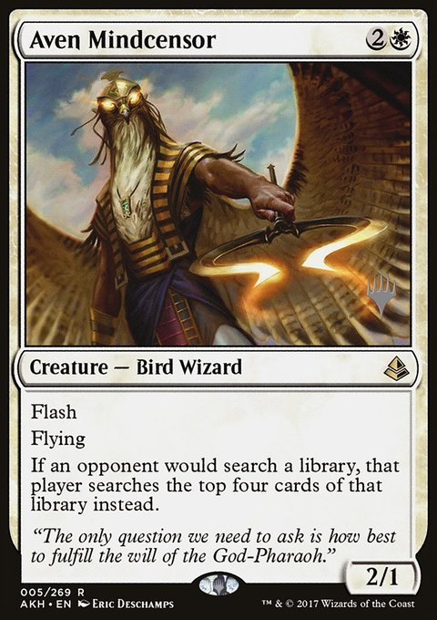 Aven Mindcensor, Amonkhet Promos #5p, Magic: The Gathering card
