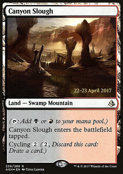 Canyon Slough, Amonkhet Promos #239s, Magic: The Gathering card