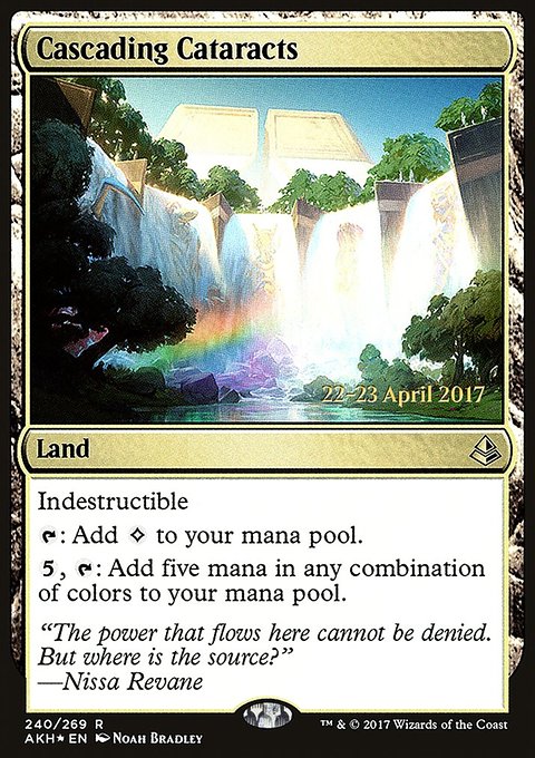 Cascading Cataracts, Amonkhet Promos #240s, Magic: The Gathering card